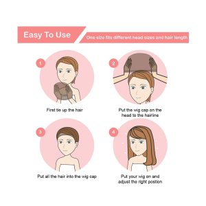 Transform your look with these dark brown wig caps! Perfect for flawless makeup and trendy styles. Get 8 pieces for endless beauty possibilities. #wigcaps #makeup #trendy
