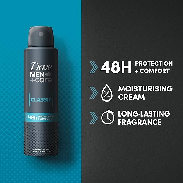 Stay fresh and confident all day with this powerful anti-perspirant aerosol deodorant spray! Infused with moisturizing cream for 48-hour protection against sweat and odour. Grab a pack of 6x 150ml for long