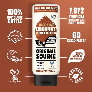🥥✨Experience the ultimate shower indulgence with this luxurious Coconut & Shea Butter Shower Gel! 100% natural fragrance, vegan, cruelty-free, paraben-free. Treat yourself to a spa-like experience in a large 750 ml bottle