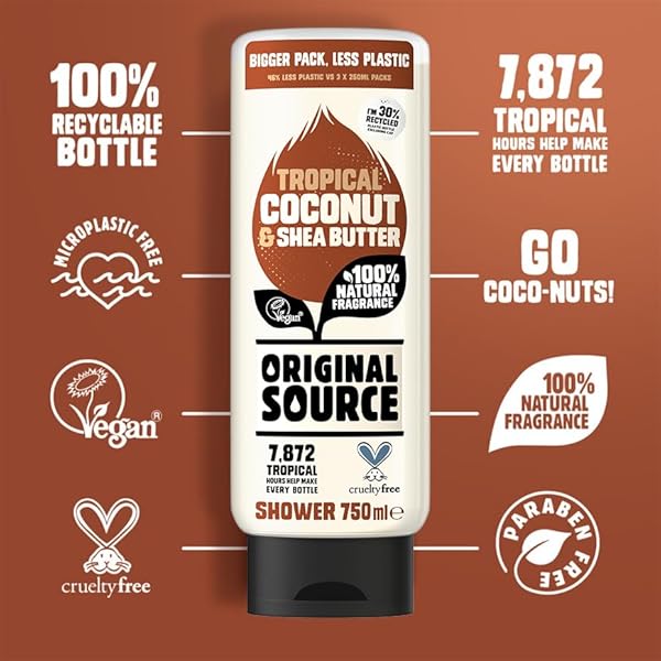 🥥✨Experience the ultimate shower indulgence with this luxurious Coconut & Shea Butter Shower Gel! 100% natural fragrance, vegan, cruelty-free, paraben-free. Treat yourself to a spa-like experience in a large 750 ml bottle