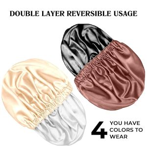 0f684519ef8c451eae3364f2370d319btplv-tulkllf4y5-origin-jpeg.jpeg ✨Silk Hair Bonnets for Curly Queens! 💁♀️ Say goodbye to frizz & hello to beautiful curls with these stylish sleep caps! 2pcs set in Black & Peach Pink! 💖 #Curly