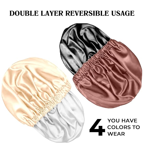 0f684519ef8c451eae3364f2370d319btplv-tulkllf4y5-origin-jpeg.jpeg ✨Silk Hair Bonnets for Curly Queens! 💁♀️ Say goodbye to frizz & hello to beautiful curls with these stylish sleep caps! 2pcs set in Black & Peach Pink! 💖 #Curly