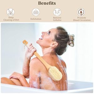 1112a709b7f54e5dab2ffee63a9a2bf7tplv-tulkllf4y5-origin-jpeg.jpeg Get that smooth skin you've always wanted with this versatile back scrubber body brush! Perfect for shower time or dry brushing, this exfoliating brush with a long handle will leave your skin feeling refreshed and rejuvenated. #skincare #exfol