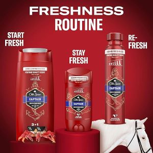 Stay fresh and confident all day with this 250ml men's deodorant spray! Smell like a captain and conquer your day #fresh #confidenceboost