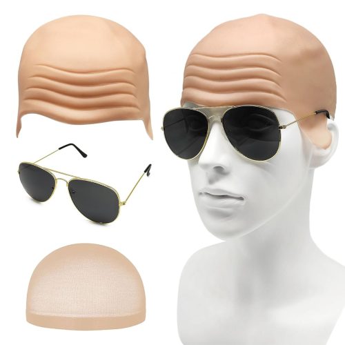 Get ready to rock the bald look with this complete costume set! Perfect for Halloween, cosplay, or just for fun. Stand out with the famous rapper-inspired style. #BaldIsBeautiful #CostumeGoals #HalloweenReady