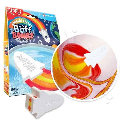 🚀✨ Transform Your Bath with Large Rocket Flame Bath Bomb! 🌈🛁 Perfect for Christmas Stocking Fillers! 🎁🍊 #bathbomb #christmas #giftideas