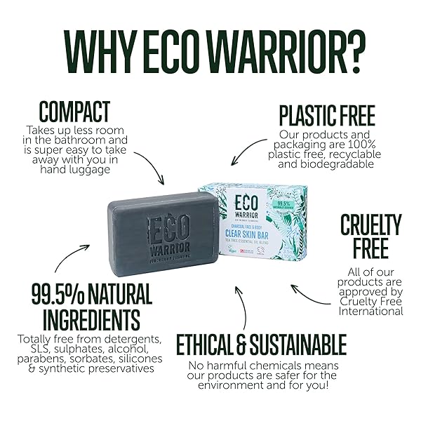 Get glowing skin with this vegan and cruelty-free soap bar! 🌿 Say goodbye to SLS and parabens while enjoying the benefits of moisturizing charcoal, grapeseed oil, and antibacterial tea tree essential oil. Plus, it's