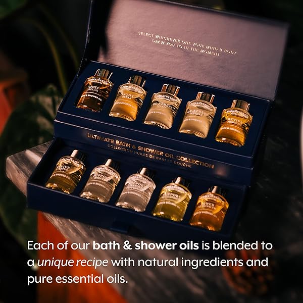 ✨ Elevate your self-care routine with this luxurious collection of 10 bath & shower oils! Infused with essential oils and the purest, ethically sourced natural ingredients for the ultimate wellbeing experience. 🌿🛁 #selfcare