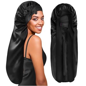 166d36fa9f5540cba9dafa9f9a532dbftplv-tulkllf4y5-origin-jpeg.jpeg Silky Smooth Sleep Cap for Extra Long Hair! Say Goodbye to Frizz and Tangles with this Satin Bonnet! Perfect for Long Curly Hair, Braids, Locs, and Dreadlocks! Available in Chic Black!