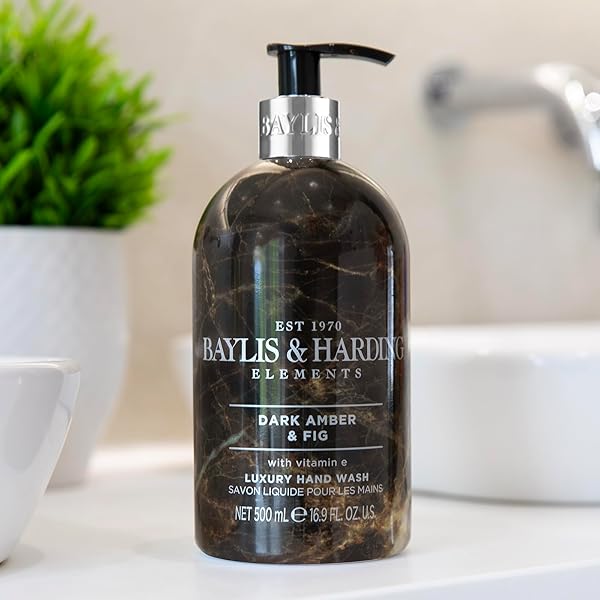 Experience luxury with this deliciously scented hand wash trio! Made with dark amber and fig elements, this vegan-friendly formula will leave your hands feeling pampered and refreshed. Perfect for your bathroom or kitchen sink! ✨🌿 #hand