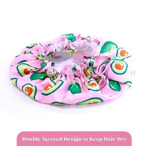 Ditch the frizz with this trendy waterproof shower cap! Perfect for showers, cooking, spa days, and even sleeping. Available in three cute prints. Say goodbye to bad hair days! #showercap #trendy #frizzfree