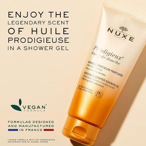 Get ready to transform your shower experience with this luxurious oil! Perfect for all skin types, this 200ml bottle will leave your skin feeling soft, smooth, and nourished. Say goodbye to dry skin and hello to radiant hydration! #shower