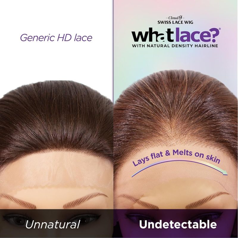 Get ready to slay with the illusion lace front Cloud 9 wig! Hand-tied, pre-plucked, and natural hairline for flawless style. Say goodbye to bad hair days with the Whatlace LATISHA wig in stunning shade 1