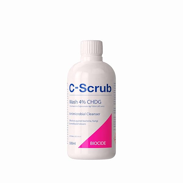 Get clean and protected with this powerful 4% Chlorhexidine wash! Perfect for germ-free hands and skin. Pump dispenser for easy use. Stay healthy and safe! 💦✨ #antimicrobial #cleanhands