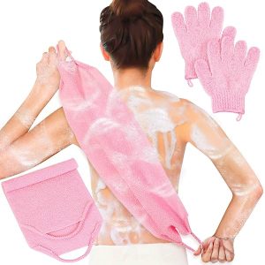 22b1d13bce87406ebf3661ab5450c4abtplv-tulkllf4y5-origin-jpeg.jpeg Get your glow on with this cute pink exfoliating set! Perfect for body, face, shower, and bath time. Scrub away dead skin for a radiant look. 💖 #skincare #showergoals #exfoliate