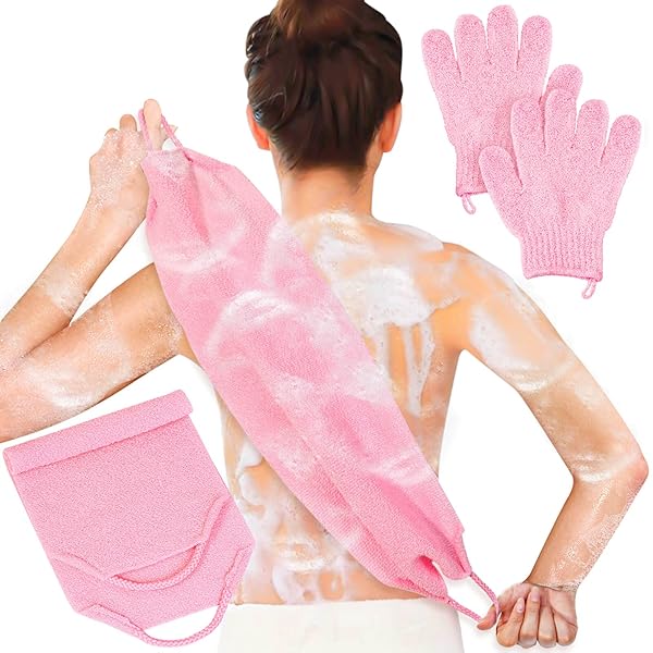 22b1d13bce87406ebf3661ab5450c4abtplv-tulkllf4y5-origin-jpeg.jpeg Get your glow on with this cute pink exfoliating set! Perfect for body, face, shower, and bath time. Scrub away dead skin for a radiant look. 💖 #skincare #showergoals #exfoliate