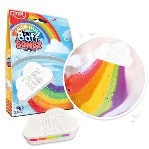 🌈✨ Watch the magic unfold with this Large Cloud Rainbow Bath Bomb! Perfect for birthday gifts or pocket money treats. Vegan friendly and cruelty free. #bathbomb #rainbow #specialfx