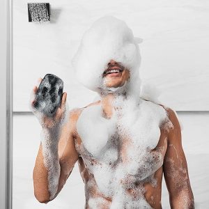 Get flawless skin with this premium silicone scrubber! Nourish, clean, and exfoliate your skin with lather-boosting bristles and an ergonomic no-slip handle. Easy to clean and long-lasting. #skincare #ex