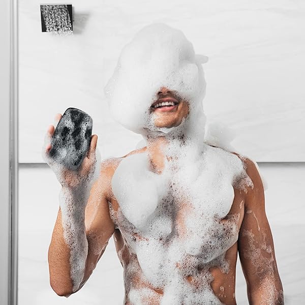 Get flawless skin with this premium silicone scrubber! Nourish, clean, and exfoliate your skin with lather-boosting bristles and an ergonomic no-slip handle. Easy to clean and long-lasting. #skincare #ex