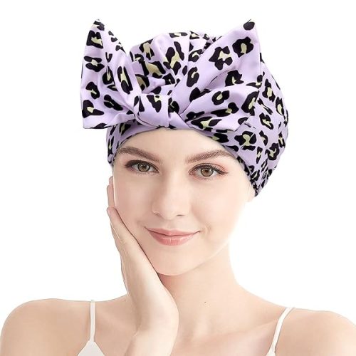 💦 Stay cute and dry with this trendy pink leopard shower cap! Perfect for spa days, bathing, and keeping your hair dry in style 🎀 #showercap #beauty #fashion #trendy #pinkleopard #