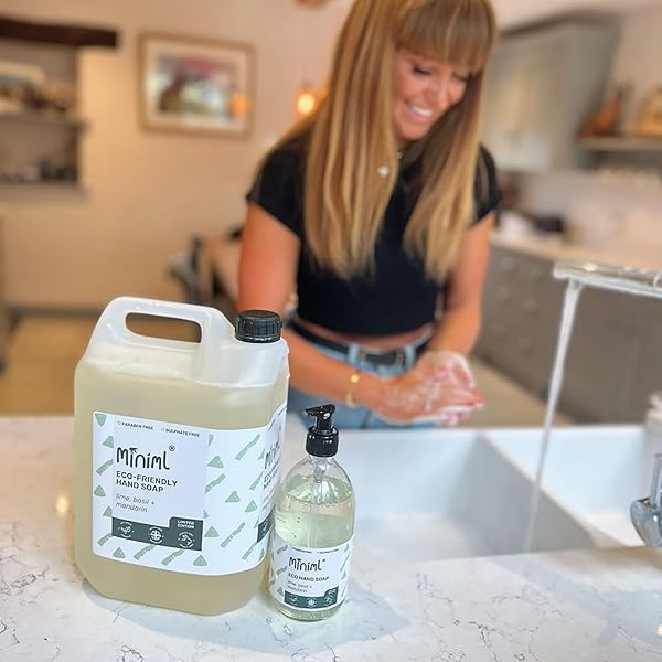 5L of Lime, Basil & Mandarin Hand Soap - Gentle on Skin, Vegan & Cruelty Free! Perfect for soft, sensitive skin care. 🌿🍋 #handsoap #veganbeauty