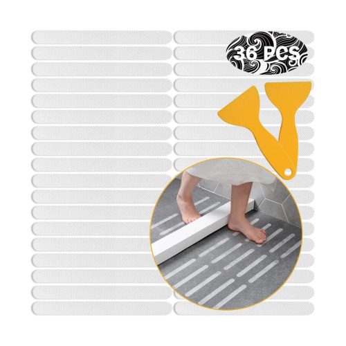 "🚿 Keep your bathroom safe and stylish with these 36 non-slip stickers! Perfect for preventing slips and falls in the shower or bathtub. Get yours now! #safetyfirst #bathroomdecor"
