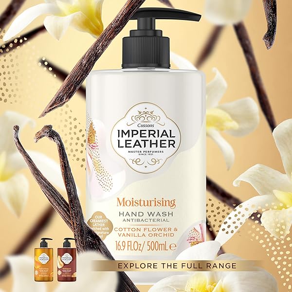 🌸✨Luxurious Antibacterial Hand Wash! With Cotton Flower, Vanilla Orchid, and Signature Oil Blend for soft, germ-free hands! Get a Bulk Pack of 6 x 500ml bottles for ultimate skin care!