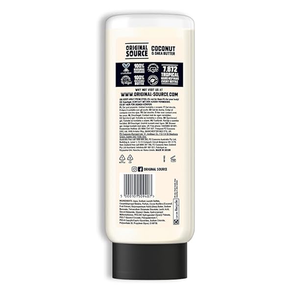 🥥✨Experience the ultimate shower indulgence with this luxurious Coconut & Shea Butter Shower Gel! 100% natural fragrance, vegan, cruelty-free, paraben-free. Treat yourself to a spa-like experience in a large 750 ml bottle