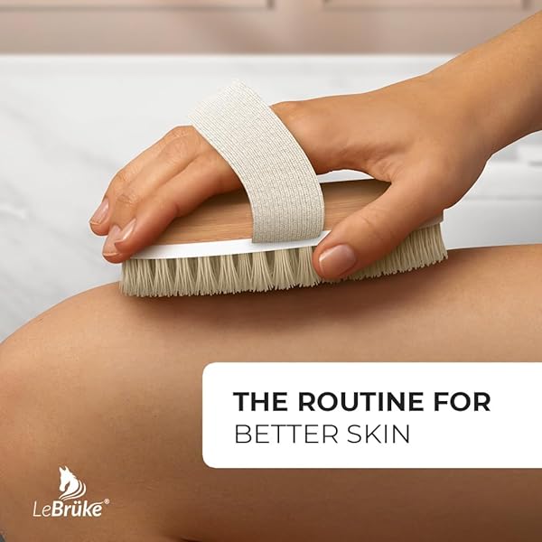 Get glowing skin with this Dry Body Brush! 🌟 Comes with a handy storage bag for on-the-go exfoliation. Say goodbye to dead skin and hello to smooth, radiant skin! #skincare #exfoliate #glowings