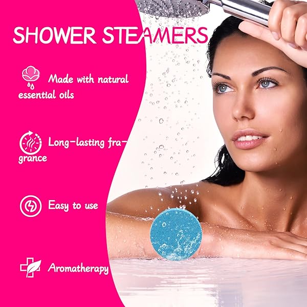 🚿 Elevate your shower game with these 12 Aromatherapy Shower Steamers! 🌿 Vegan and organic, they're perfect for stress relief and luxury self care. Treat yourself or gift them for birthdays! 💖 #sh