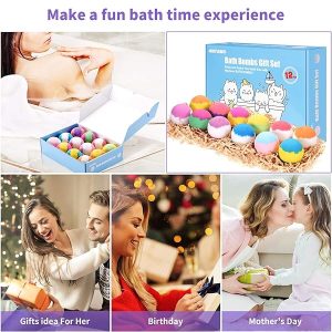✨12 Handmade Bath Bombs Set✨ Vegan & Cruelty Free 🌿 Perfect for Spa Baths 🛁 Birthday/Mothers Day Gift Idea for Her/Him 💝 #bathbombs #giftidea