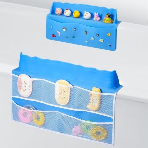 "Keep your bathtub clean and organized with this versatile silicone splatter screen and edge protector! Perfect for kids' bath time fun and bathroom storage. #bathtub #organization #kids"