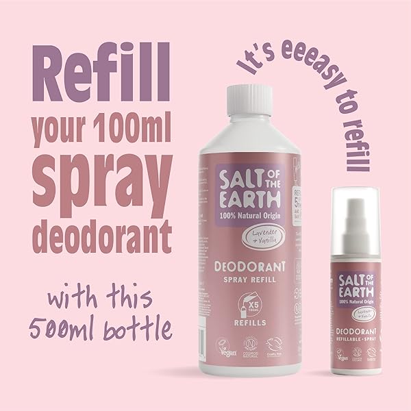 🌿Certified natural deodorant spray refill for long-lasting protection! 🐰Vegan, made in UK, and cruelty-free. Lavender & Vanilla scent! #naturaldeodorant #veganbeauty
