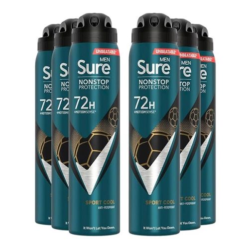 Stay fresh and dry all day with this 72h protection anti-perspirant spray! Perfect for staying active and on-the-go. Get a 6-pack now and never worry about sweat again! #sweatfree #stayfresh #