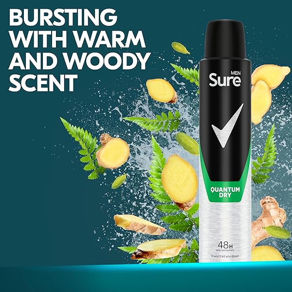 Get all-day freshness with this powerful men's deodorant! Quantum Dry Anti-Perspirant Aerosol keeps you dry and smelling great for up to 48 hours. Stock up with this 6-pack of 200 ml cans! #