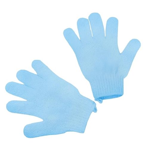 Get glowing skin with these bamboo exfoliating gloves! Say goodbye to ingrown hair and dead skin for a spa-like experience in the shower. Perfect for exfoliating and massaging your way to smooth, radiant skin. 💙 #sk
