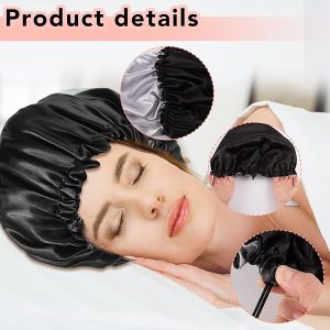 3d5807c38cea4d128db171858f9515c1tplv-tulkllf4y5-origin-jpeg.jpeg 🌙 Protect Your Curls! 2 Silk Bonnets for Beauty Sleep 💤 Adjustable & Double-Sided Satin Caps for All Hair Lengths! Say goodbye to bedhead with these stylish night caps! 🌸 #HairCare