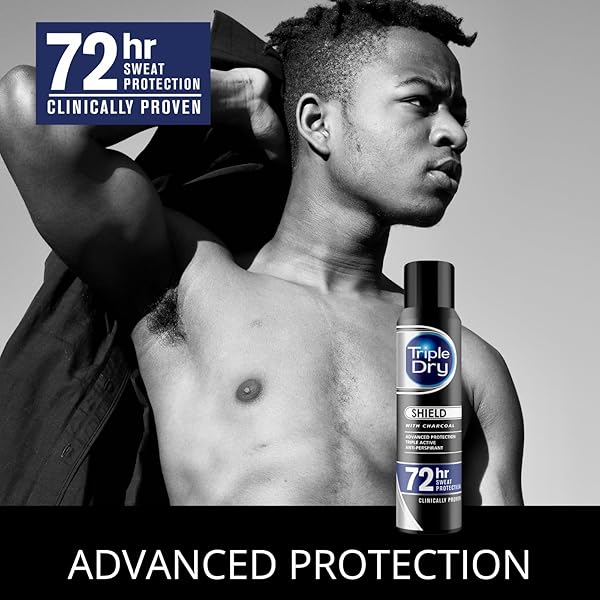 72-Hour Protection Against Sweat & Odour! Charcoal Anti-Perspirant Spray for Men | Triple Active Formula | Clinically Proven #StayFresh #MensGrooming