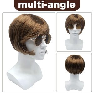Get ready to rock your TikTok with this 70's Heartthrob Wig and Sunglasses combo! Perfect for channeling those boyband vibes or embracing your inner pop hippy. Stand out at theme parties with this 1970s inspired wig