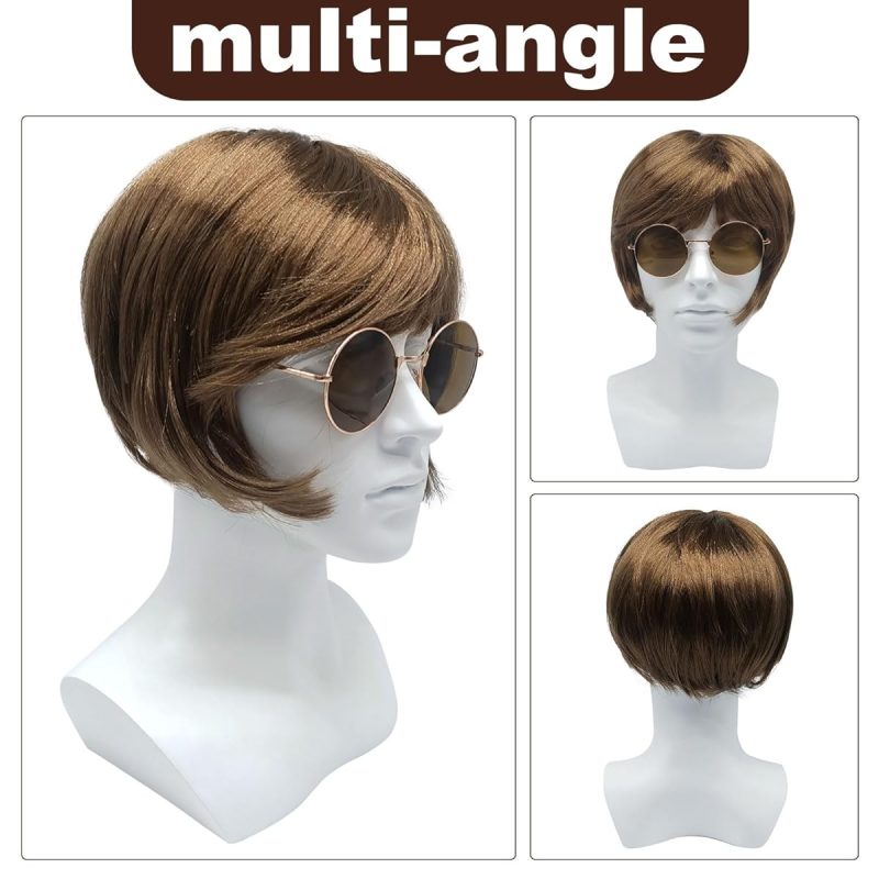 Get ready to rock your TikTok with this 70's Heartthrob Wig and Sunglasses combo! Perfect for channeling those boyband vibes or embracing your inner pop hippy. Stand out at theme parties with this 1970s inspired wig