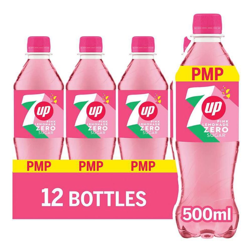 7Up Zero Pink Lemonade 500ml × 1 × 12