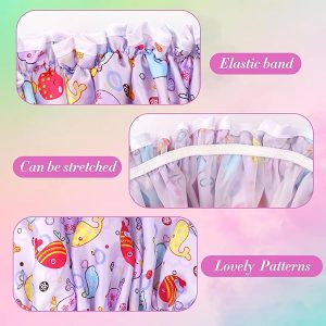 🛁 Keep your little ones dry and cute with these 2PCS Kids Shower Caps! 🌈 Elastic, double layer design for boys and girls. Say goodbye to soggy hair! 💦 #ShowerCap #KidsBath