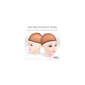 Transform your look with these dark brown wig caps! Perfect for flawless makeup and trendy styles. Get 8 pieces for endless beauty possibilities. #wigcaps #makeup #trendy