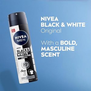 Stay fresh and dry all day with this 72hr anti-sweat deodorant for men! No stains on your black and white clothes, just confidence and freshness in a bottle. Say goodbye to sweat and hello to confidence! #mensde