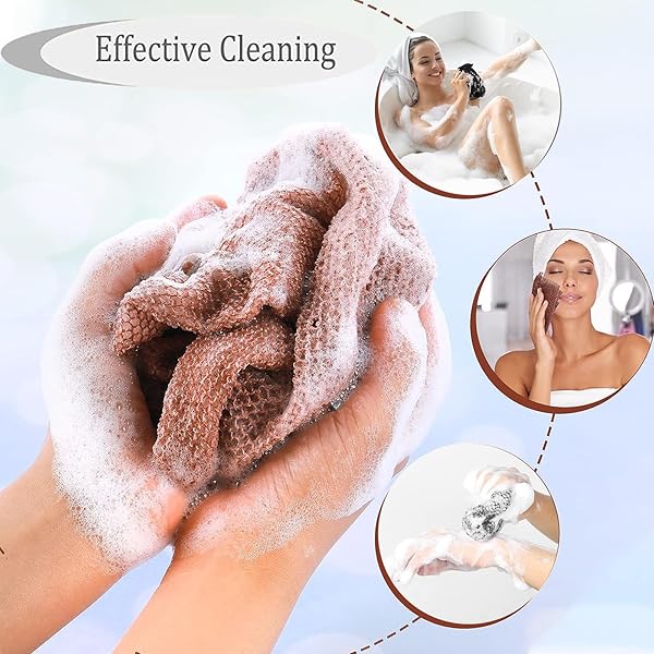 Get that spa-quality skin with these 3 African-inspired exfoliating net sponges! Perfect for a luxurious shower experience that will leave your skin feeling refreshed and rejuvenated. #SkincareRoutine #SpaDay #BeautyEssentials