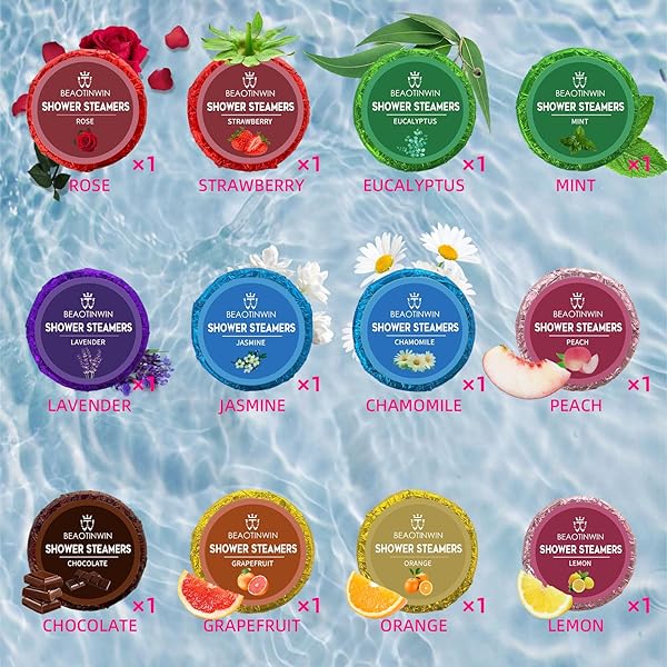 🚿 Elevate your shower game with these 12 Aromatherapy Shower Steamers! 🌿 Vegan and organic, they're perfect for stress relief and luxury self care. Treat yourself or gift them for birthdays! 💖 #sh