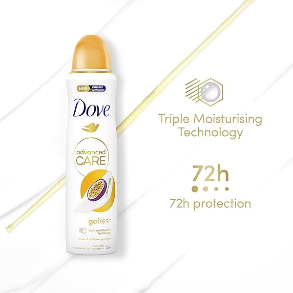 Stay fresh all day with this passion fruit and lemongrass scented anti-perspirant deodorant spray! Say goodbye to sweat with triple moisturizing technology for 72 hours of protection. #FreshAndFruity #StayFresh