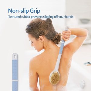 47684ad773654141b1d71d13a011e741tplv-tulkllf4y5-origin-jpeg.jpeg Get the ultimate shower experience with this long-handled body scrubber! Say goodbye to slippery mishaps and hello to smooth, exfoliated skin. Perfect for everyone - women, men, and the elderly. Available in a trendy blue color!