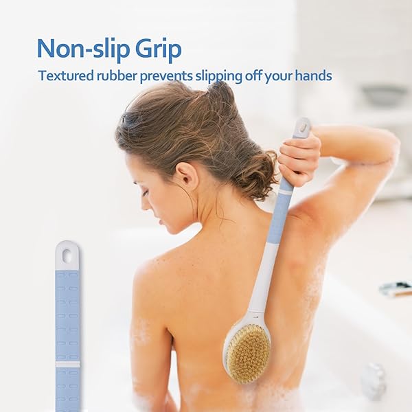 47684ad773654141b1d71d13a011e741tplv-tulkllf4y5-origin-jpeg.jpeg Get the ultimate shower experience with this long-handled body scrubber! Say goodbye to slippery mishaps and hello to smooth, exfoliated skin. Perfect for everyone - women, men, and the elderly. Available in a trendy blue color!