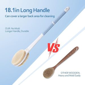 48714a9e39a7492594f9fe33f66040b9tplv-tulkllf4y5-origin-jpeg.jpeg Get the ultimate shower experience with this long-handled body scrubber! Say goodbye to slippery mishaps and hello to smooth, exfoliated skin. Perfect for everyone - women, men, and the elderly. Available in a trendy blue color!